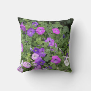 Frühlingsblumen Lila Petunia Blume Floral 2021 Kissen