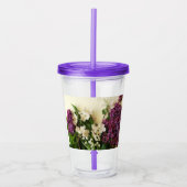 Frühlingsblumen Lilac Acrylic Tumbler Acryltrinkbecher (Vorderseite)