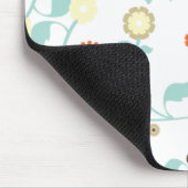 Frühlingsblumen Mädchen-Mod chic florales Muster Mousepad (Ecke)