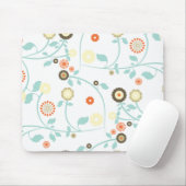 Frühlingsblumen Mädchen-Mod chic florales Muster Mousepad (Mit Mouse)