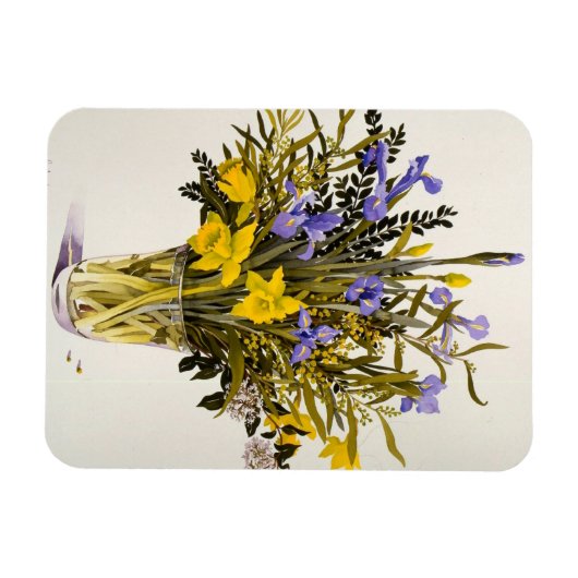 Frühlingsblumen Magnet (Horizontal)