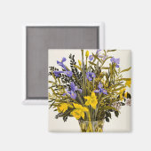 Frühlingsblumen Magnet (Vorderseite/Rückseite)