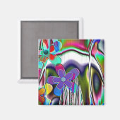 Frühlingsblumen Magnet (Vorderseite/Rückseite)