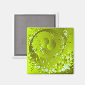 Frühlingsblumen Magnet (Vorderseite/Rückseite)
