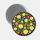 Frühlingsblumen Magnet (Vorderseite/Rückseite)