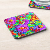 Frühlingsblumen Malerei. Jetzt kaufen Getränkeuntersetzer (Linke Seite)