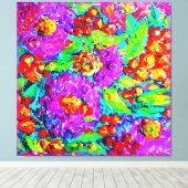 Frühlingsblumen Malerei. Jetzt kaufen Leinwanddruck (Insitu (Holzboden))