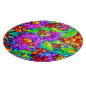 Frühlingsblumen Malerei. Jetzt kaufen Schneidebrett (Ecke)