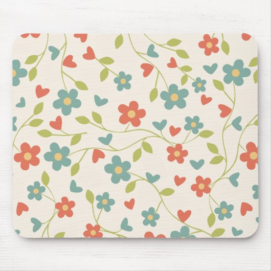 Frühlingsblumen Mauspad (Vorne)