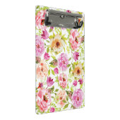 Frühlingsblumen Mini Klemmbrett (Schrägansicht)