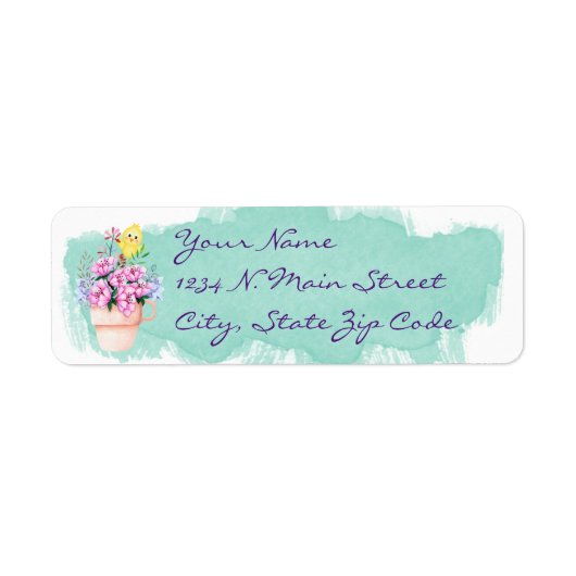 Frühlingsblumen mit einem gelben Vogel (Vorne)