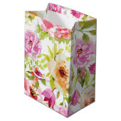 Frühlingsblumen Mittlere Geschenktüte (Rückseite Schrägansicht)