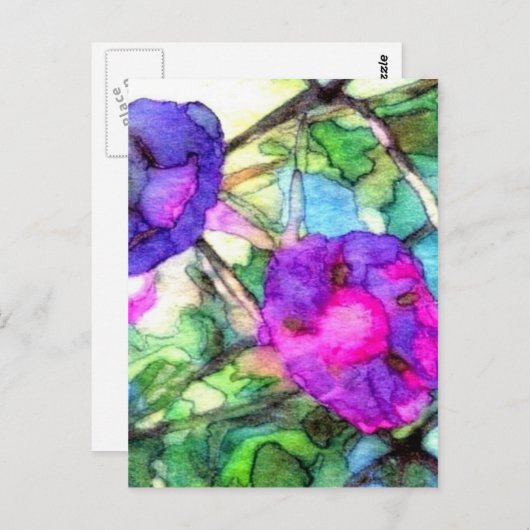 Frühlingsblumen Morgengläser Hübsch Postkarte (Vorne/Hinten)