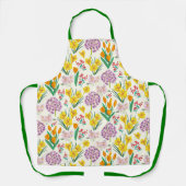 Frühlingsblumen-Muster Farbiges Gartenkochen Schürze (Vorderseite)