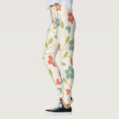 Frühlingsblumen Muster Leggings (Links)