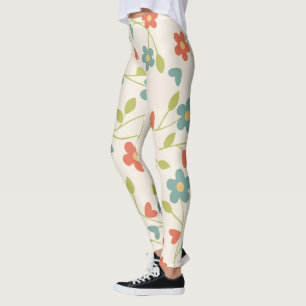 Frühlingsblumen Muster Leggings