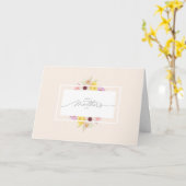 Frühlingsblumen Mutter Klapp Grußkarte Karte (Gelbe Blume)