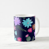 Frühlingsblumen-Mutter-Name Kaffeetasse (VorderseiteRechts)