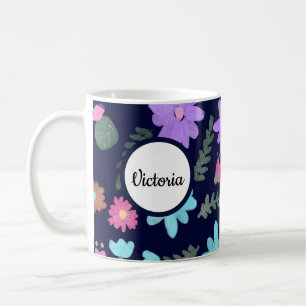 Frühlingsblumen-Mutter-Name Kaffeetasse