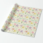 Frühlingsblumen Muttertag Geschenkpapier (Ungerollt)