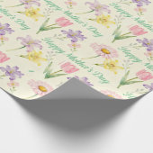 Frühlingsblumen Muttertag Geschenkpapier (Ecke)