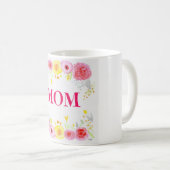 Frühlingsblumen Muttertag Weiße Tasse (VorderseiteRechts)