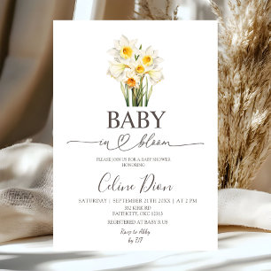Frühlingsblumen-Narzissen-Baby in Blüte Einladung