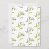 Frühlingsblumen | Niedlich Kittens Boy Babydusche Einladung (Rückseite)