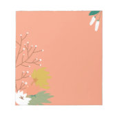 Frühlingsblumen Notizblock (Vorderseite)