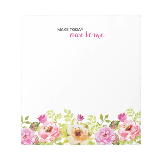 Frühlingsblumen Notizblock (Vorderseite)