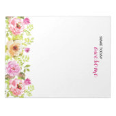 Frühlingsblumen Notizblock (Vorderseite)