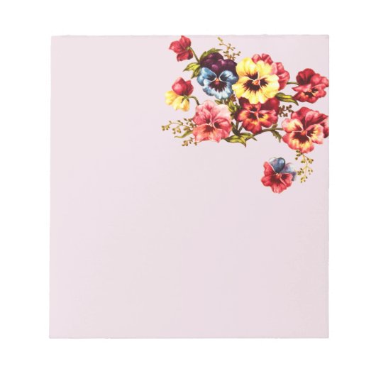 Frühlingsblumen Notizblock (Vorderseite)