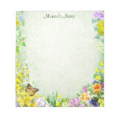 Frühlingsblumen Notizblock (Vorderseite)