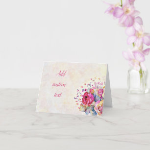 Frühlingsblumen Notizkarte Karte