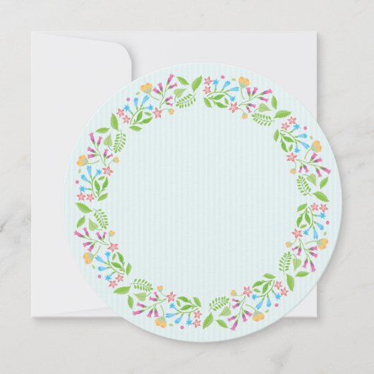 Frühlingsblumen Osterfeiertag Einladung 2 (Vorderseite)