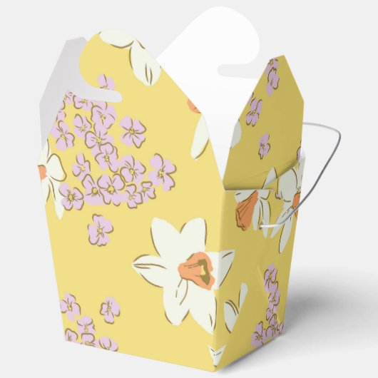 Frühlingsblumen Osterglocke Geschenkschachtel (Offen)