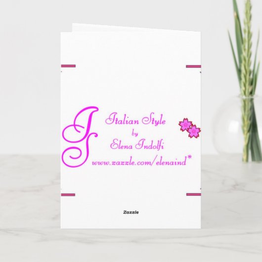 Frühlingsblumen - Osterkarte Feiertagskarte (Rückseite)