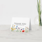 Frühlingsblumen Paar Dankeschön Dankeskarte (Vorderseite)
