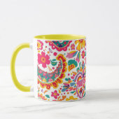 Frühlingsblumen-Paisley Tasse (Links)
