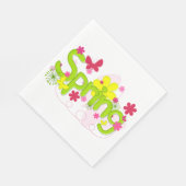 Frühlingsblumen Papier Napkins Serviette (Ecke)