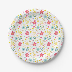 Frühlingsblumen-Papierteller Pappteller