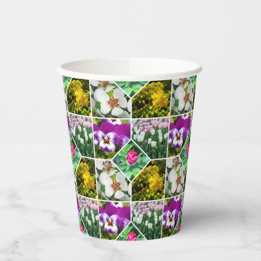 Frühlingsblumen Pappbecher (Links)