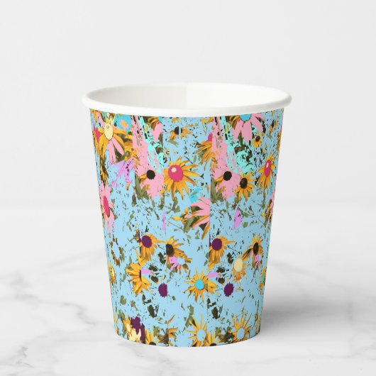 Frühlingsblumen Pappbecher (Links)