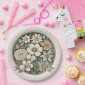 Frühlingsblumen Pappteller (Party)