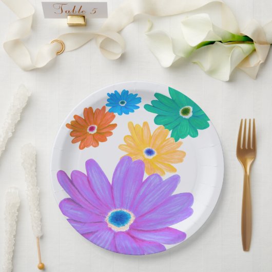Frühlingsblumen  pappteller (Hochzeit)