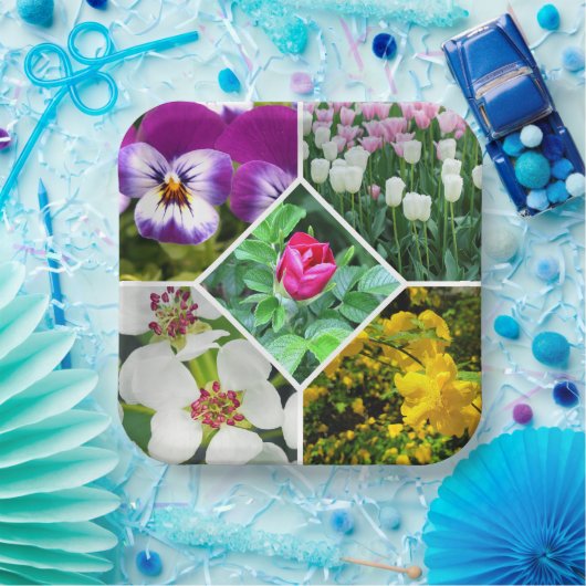 Frühlingsblumen Pappteller (Party)