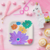 Frühlingsblumen Pappteller (Party)