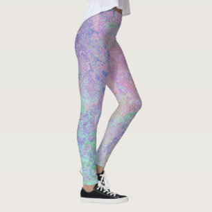 Frühlingsblumen Pastell Alkohol Tinte Abstrakt Leggings
