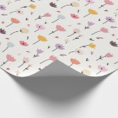 Frühlingsblumen Pastell Oaster Geschenkpapier (Ecke)
