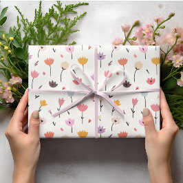 Frühlingsblumen Pastell Oaster Geschenkpapier